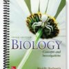 Solutions Manual for Biology Concepts and Investigations 3rd Edition by Hoefnagels
