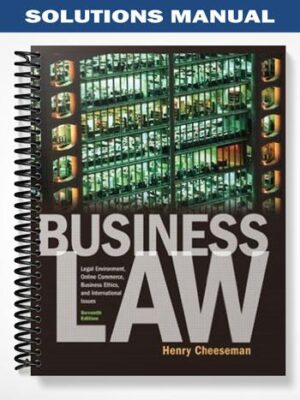 Solutions_Manual_for_Business_Law_7th_Edition_by_Cheeseman