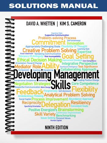 Solutions Manual for Developing Management Skills 9th Edition by ...