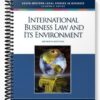 Solutions Manual for International Business Law and Its Environment 7th Edition by Schaffer