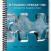 Solutions Manual for Managing Operations Across the Supply Chain 1st Edittion by Swink