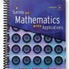 Solutions Manual for Survey of Mathematics with Applications Expanded Edition 8th Edition by Angel