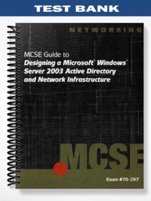 TestBankfor70 297MCSEGuidetoDesigningaMicrosoftWindowsServer2003ActiveDirectoryandNetworkInfrastruct
