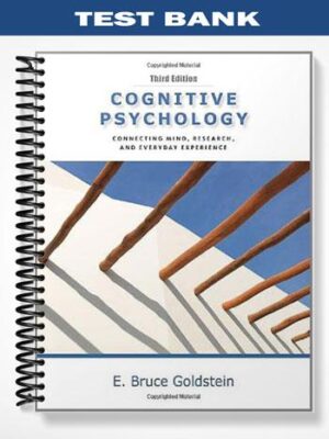 TestBankforCognitivePsychologyConnectingMindResearchandEverydayExperiencewithCoglabManual3rdEditionbyGoldstein