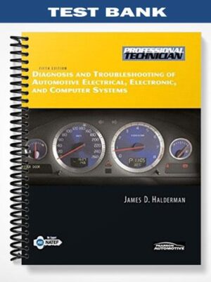 TestBankforDiagnosisandTroubleshootingofAutomotiveElectricalElectronicandComputerSystems5thEditionbyHalderman