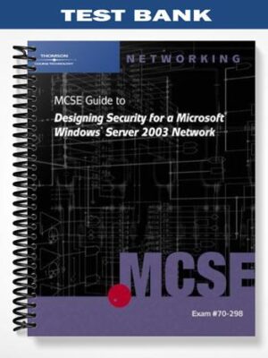 Test_Bank_for_70 298_MCSE_Guide_to_Designing_Security_for_Microsoft_Windows_Server_2003_Network_1st_Edition_by_Byron_Wright