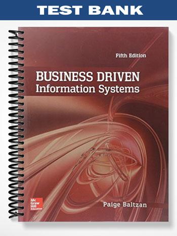 Test Bank for Business Driven Information Systems 5th Edition by ...