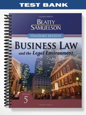Test_Bank_for_Business_Law_and_the_Legal_Environment_Standard_Edition_5th_Edition_by_Beatty