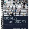 Test Bank for Business and Society Stakeholders Ethics Public Policy 14th Edition by Lawrence