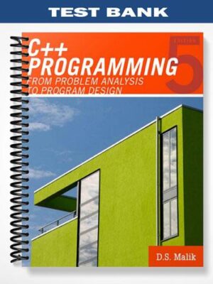 Test_Bank_for_C _Programming_From_Problem_Analysis_to_Program_Design_5th_Edition_by_Malik