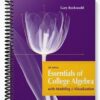 Test Bank for Essentials of College Algebra with Modeling and Visualization 4th Edition by Rockswold