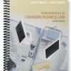 Test Bank for Fundamentals of Canadian Business Law 2nd Edition by Willes