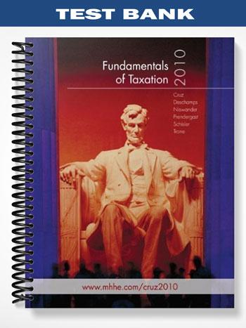 Test_Bank_for_Fundamentals_of_Taxation_2010_3rd_Edition_by_Cruz