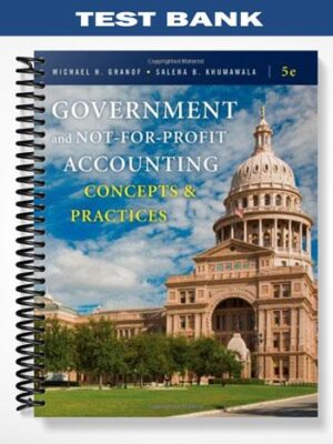 Test_Bank_for_Government_and_Not For Profit_Accounting_Concepts_and_Practices_5th_Edition_by_Granof