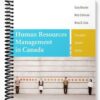 Test Bank for Human Resources Management in Canada Twelfth Canadian Edition 12th Edition by Dessler
