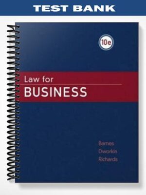 Test_Bank_for_Law_for_Business_10th_Edition_by_Barnes