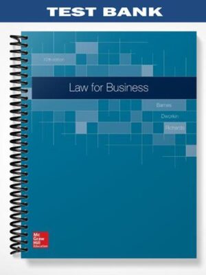 Test_Bank_for_Law_for_Business_12th_Edition_by_Barnes