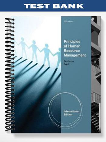 Test Bank for Principles of Human Resource Management 15th Edition by ...