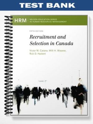 Test_Bank_for_Recruitment_and_Selection_in_Canada_5th_Edition_by_Catano