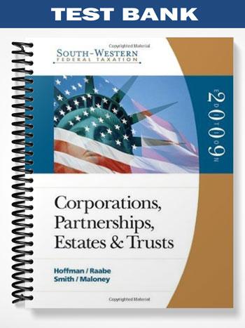 Test_Bank_for_South Western_Federal_Taxation_2009_Corporations_32nd_Edition_by_Hoffman