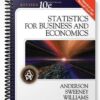 Test Bank for Statistics for Business and Economics 10th Edition by Anderson