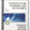 Test Bank for Statistics for Business and Economics 9th Edition by Anderson