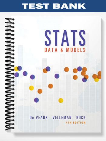 Test Bank for Stats Data and Models 4th Edition by De Veaux - Test ...