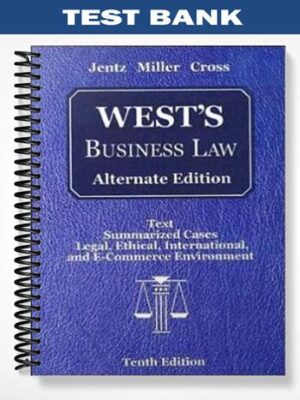 Test_Bank_for_Wests_Business_Law_Alternate_Edition_10th_Edition_by_Jentz
